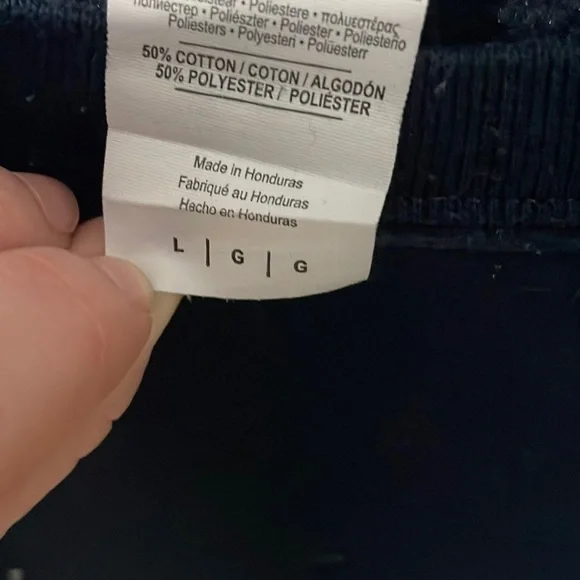 Gildan Grey's Anatomy Graphic Sweatshirt Navy Blue and White Women's Size L - Picture 5 of 6